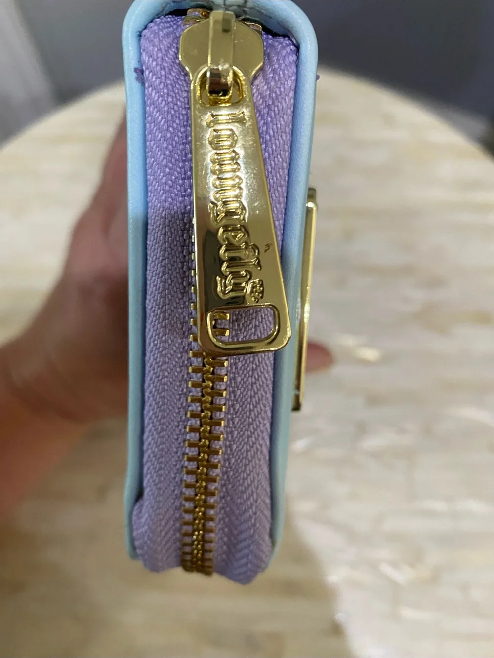 Loungefly Disney NWOT Pastel Sleeping Beauty Castle Zip Wallet - Pink & Purple